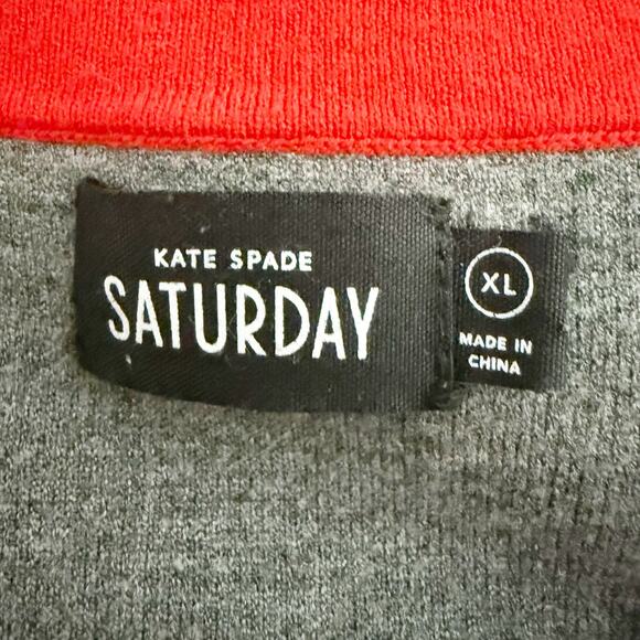 KATE SPADE | Saturday Sleeveless Orange Red Gray Dress Colorblock | Size XL - Picture 4 of 7